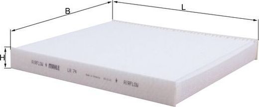 Салонный фильтр Mahle-Knecht. Артикул LA 74