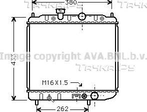 Радиатор охлаждения двигателя AVA. Артикул MTA2036