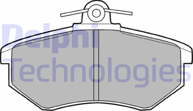 Тормозные колодки Delphi (Low-Metallic) передние для Audi 80 III (B2) 1982-1984. Артикул LP424