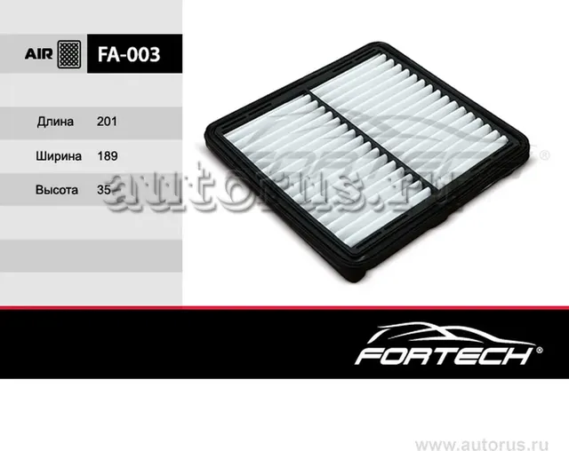 Фильтр Воздушный DAEWOO: Matiz 98-05, CHEVROLET: (Fortech). Артикул FA003