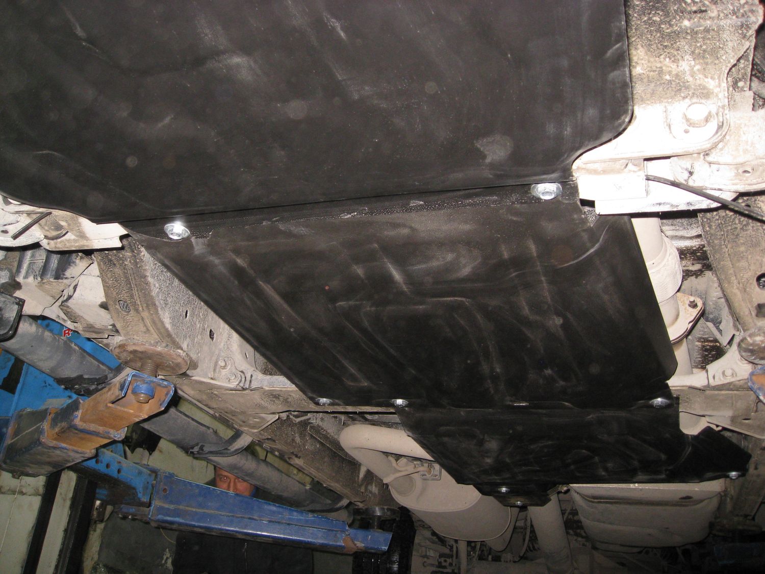 Защита Alfeco для картера, радиатора, раздатки и КПП Nissan Navara D40 2005-2015. Артикул ALF.15.05,06,08