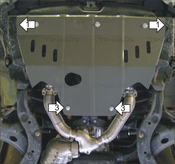 Защита Мотодор для картера Subaru Impreza II 2000-2007. Артикул 02215