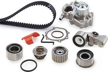 Помпа (водяной насос) с комплектом ремня ГРМ Gates PowerGrip™ для Subaru Outback III 2003-2009. Артикул KP1TH15537XS-1