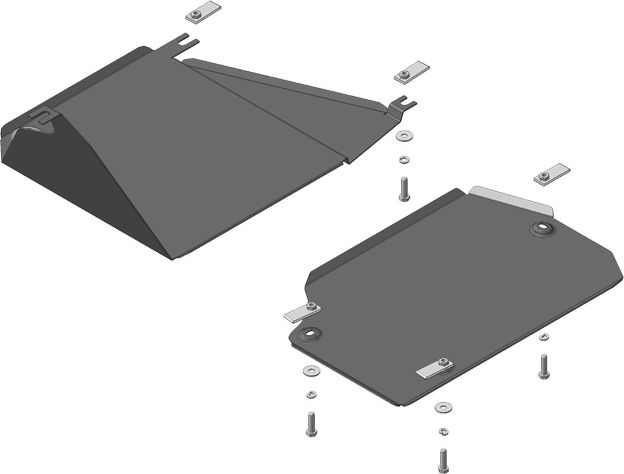 Защита Мотодор для топливного бака Haval H6 2014-2020. Артикул 03120