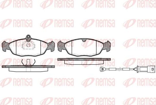 Тормозные колодки Remsa. Артикул 0393.02