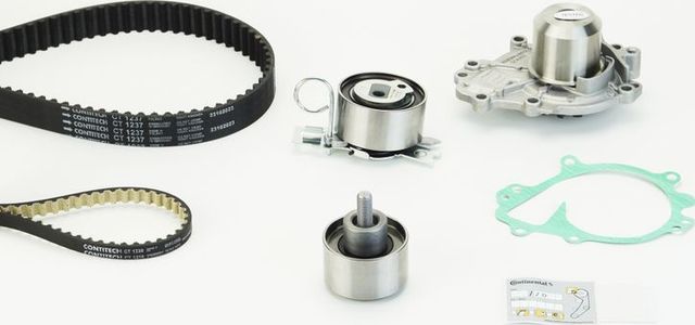 Помпа (водяной насос) с комплектом ремня ГРМ ContiTech для Kia Cerato IV 2018-2026. Артикул CT1237WP2PRO