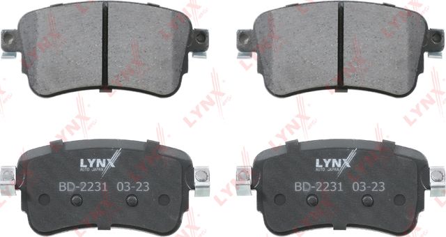 Тормозные колодки LYNXauto задние для Citroen SpaceTourer I 2016-2026. Артикул BD-2231