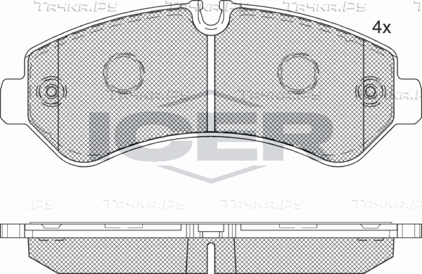 Тормозные колодки Icer. Артикул 142362