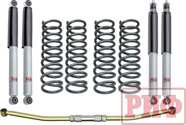 Лифт-комплект РИФ лайт для Suzuki Jimny IV 2018-2026, лифт 50 мм. Артикул RIF-JIM19-B