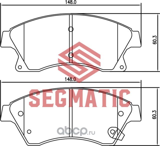 SGBP2570 Колодка торм диск пер Chevrolet Cruze 1.6 2009-Chevrolet Cruze 1.6 2012 (Segmatic) Segmatic. Артикул SGBP2570
