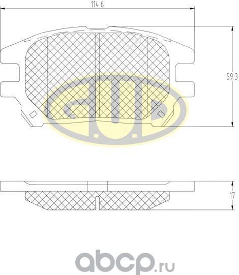 КОЛОДКИ ТОРМ ПЕРЕДН LEX RX 00-03/LEX RX300 02-03/LEX RX 00-03/LEX RX300 02-03 (G.u.d). Артикул GBP097200