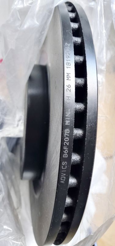 Тормозной диск Advics для Nissan Murano Z52 2016-2026. Артикул B6F207B