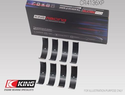 Вкладыши шатунные King для Nissan Avenir W11 1997-2001. Артикул CR4136XP