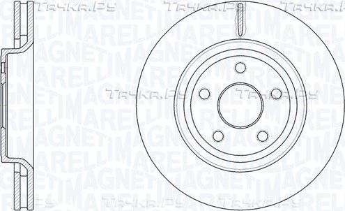 Тормозной диск Magneti Marelli. Артикул 361302040839