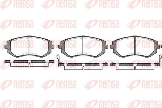Тормозные колодки Remsa. Артикул 0951.02
