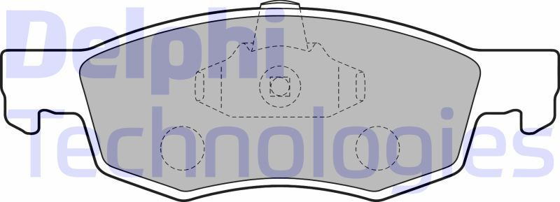 Тормозные колодки Delphi (Low-Metallic). Артикул LP1796