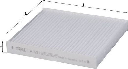 Салонный фильтр Mahle. Артикул LA 531