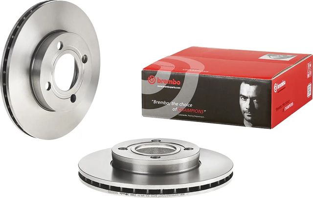 Тормозной диск Brembo передний для Audi 80 V (B4) 1991-1992. Артикул 09.5033.10