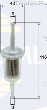 Топливный фильтр Comline для Renault 17 1972-1980. Артикул EFF011