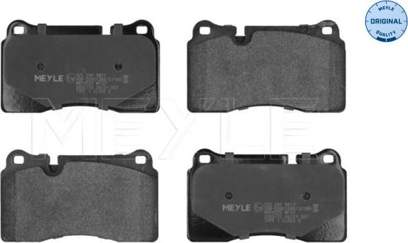 Тормозные колодки Meyle Original. Артикул 025 240 9817