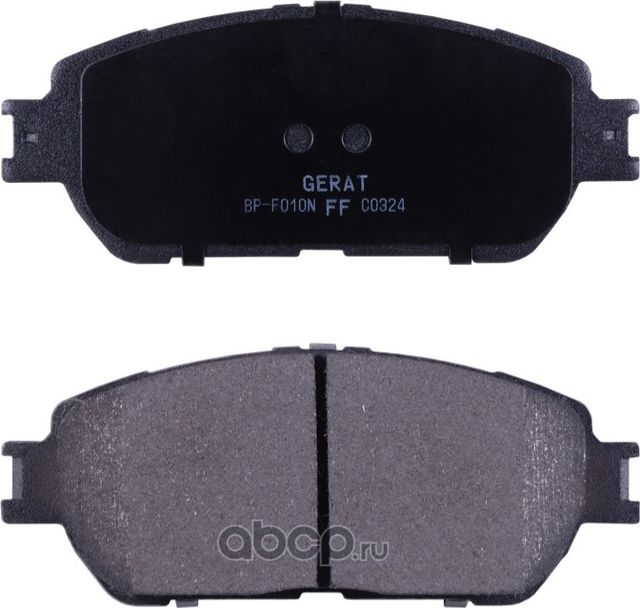 Тормозные колодки Gerat BP-F010N (передние) Normal Gerat. Артикул BPF010N