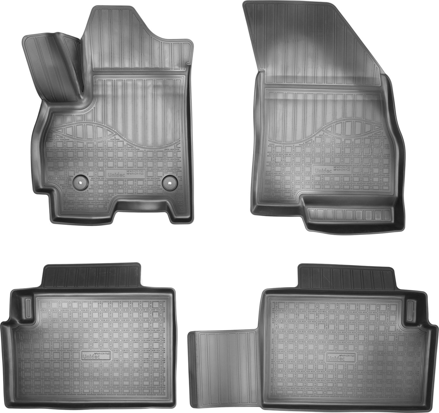 Коврики 3D Норпласт для салона Chery Tiggo 7 2016-2026. Артикул NPA11-C11-740