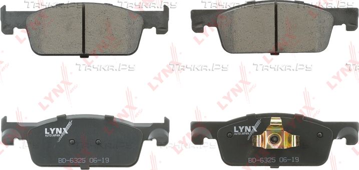 Тормозные колодки LYNXauto передние для Renault Clio IV 2015-2019. Артикул BD-6325