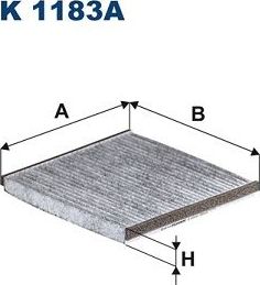 Салонный фильтр Filtron. Артикул K 1183A