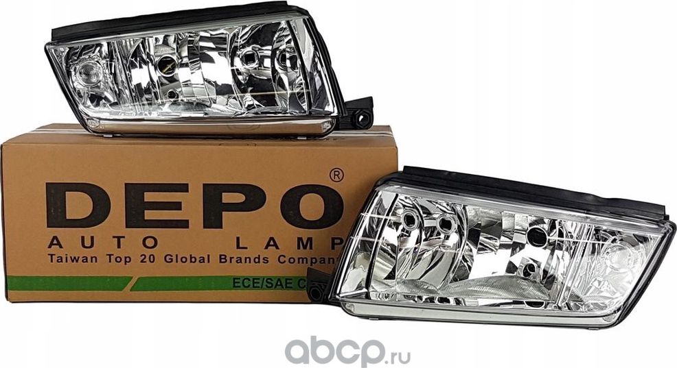 ФАРА SD FABIA 6Y 99-07 RH под корр. (Depo). Артикул 6651105RLDEM1