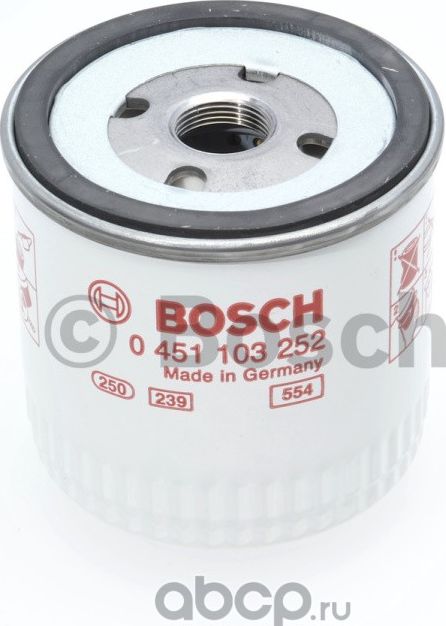 Фильтр масляный (Bosch). Артикул 451103252