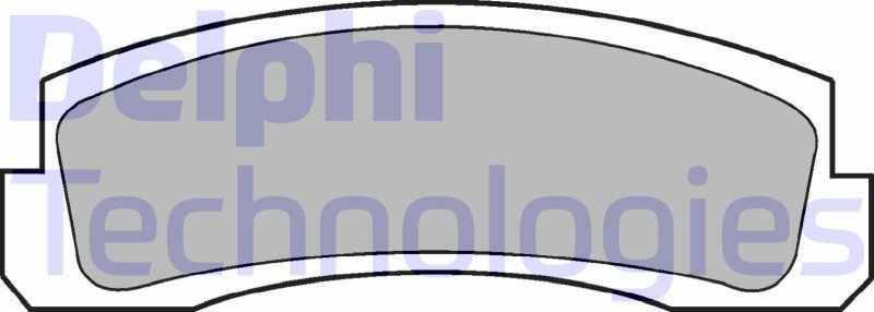 Тормозные колодки Delphi (Low-Metallic). Артикул LP189