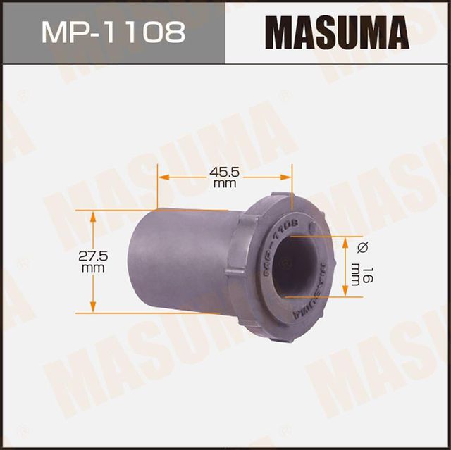 Втулка рессоры Masuma задняя нижняя для Mitsubishi Delica IV 1995-2000. Артикул MP-1108