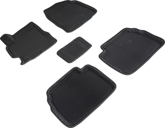 Коврики Seintex 3D EVA Ромб для салона Mazda 6 II 2008-2012 ЧЕРНЫЕ. Артикул 95313