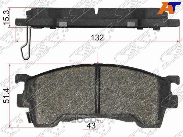 Колодки тормозные FR MAZDA FAMILIA 98- (SAT). Артикул STBLYM3323Z