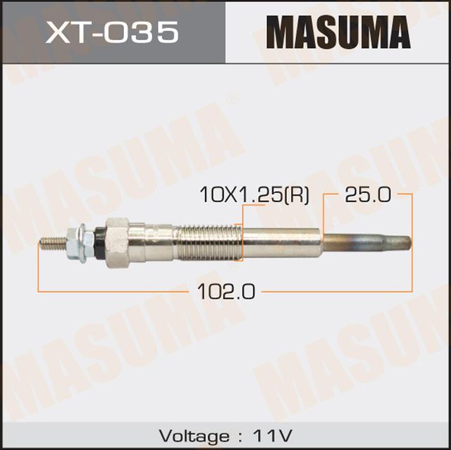 Свеча накаливания (накала) Masuma для Toyota Picnic I 1997-2001. Артикул XT-035