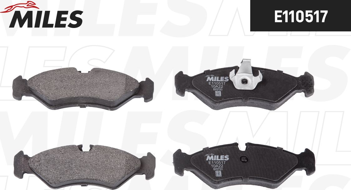 Тормозные колодки Miles (Semi-Metallic). Артикул E110517