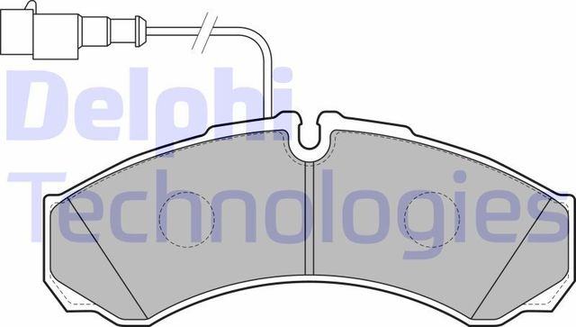 Тормозные колодки Delphi (Low-Metallic). Артикул LP2185