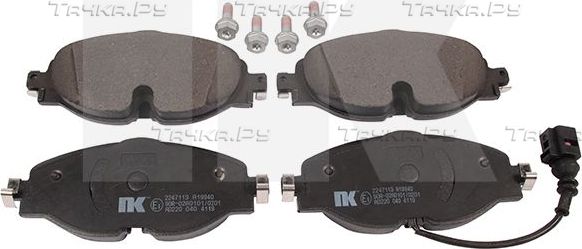Тормозные колодки NK передние для Volkswagen Passat B8 2014-2026. Артикул 2247113