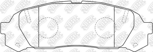 Тормозные колодки NiBK. Артикул PN1409