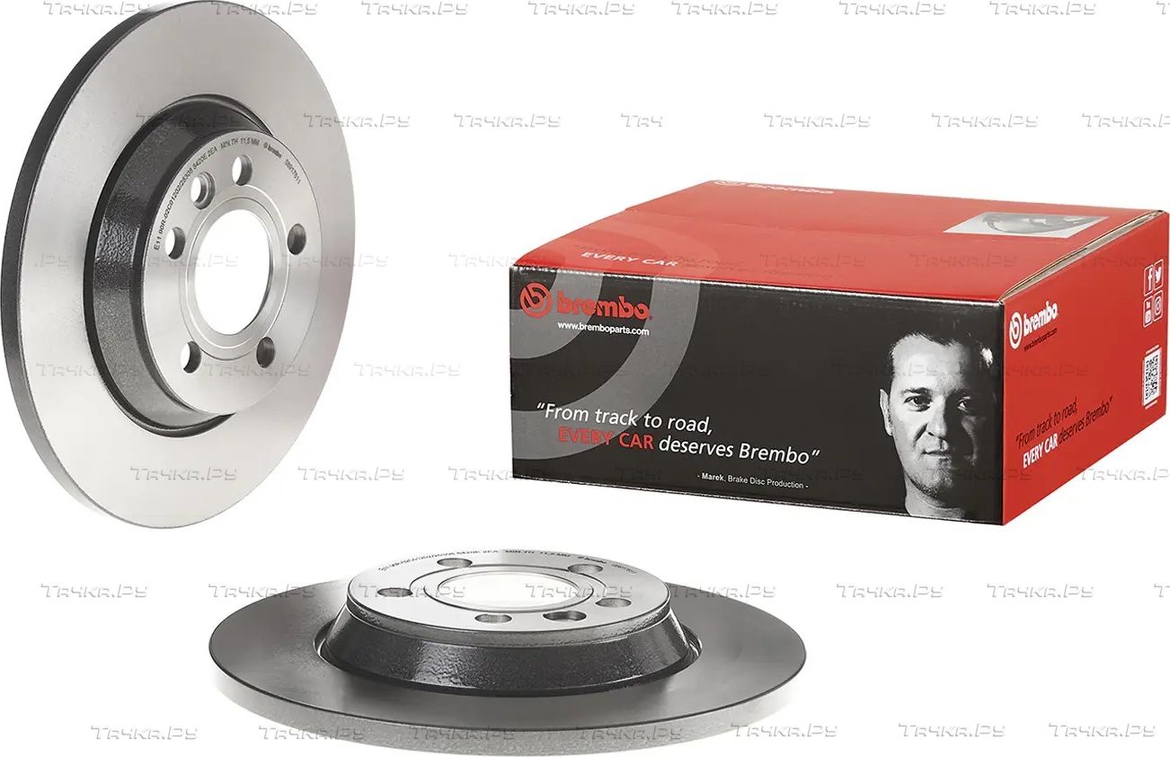 Тормозной диск Brembo UV Coated задний для SEAT Alhambra I 1996-2010. Артикул 08.9176.11