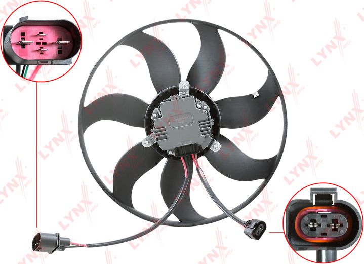 Вентилятор радиатора двигателя LYNXauto. Артикул RF-1734