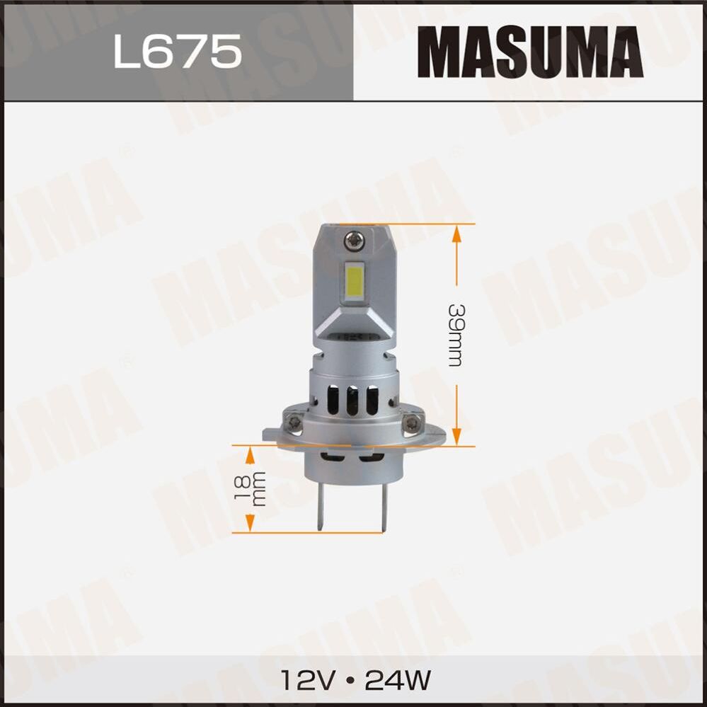 Лампы светодиодные Masuma LED H7 Комплект 2шт Masuma. Артикул L675