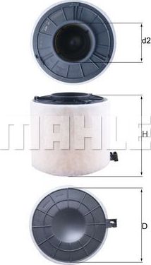 Воздушный фильтр Mahle. Артикул LX 4407
