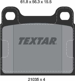 Тормозные колодки Textar Q+. Артикул 2103501