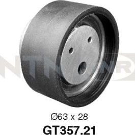 Натяжной ролик (натяжитель) ремня ГРМ NTN / SNR. Артикул GT357.21