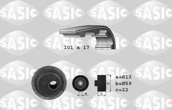 Ремень ГРМ с роликами (комплект) Sasic. Артикул 1750016