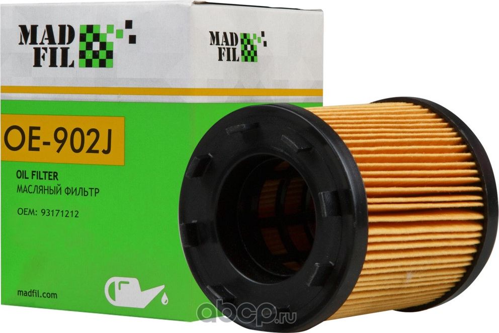 Фильтр масляный CHEVROLET (12605566) (Madfil). Артикул OE902