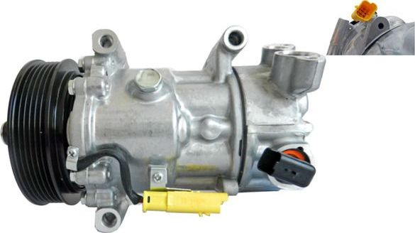 Компрессор кондиционера Mahle Behr для Peugeot 307 I 2003-2007. Артикул ACP 596 000S
