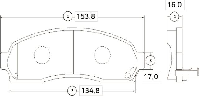 Тормозные колодки CTR передние для Ford Explorer IV 2006-2010. Артикул GK0152