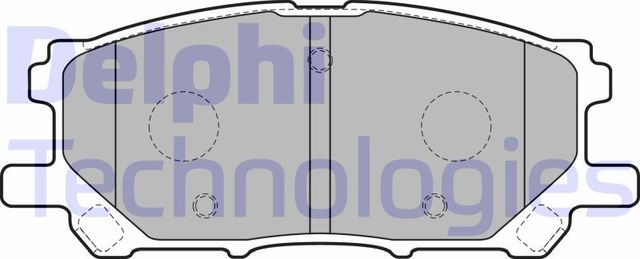 Тормозные колодки Delphi (Low-Metallic) задние для Lexus RC I 2014-2020. Артикул LP1823